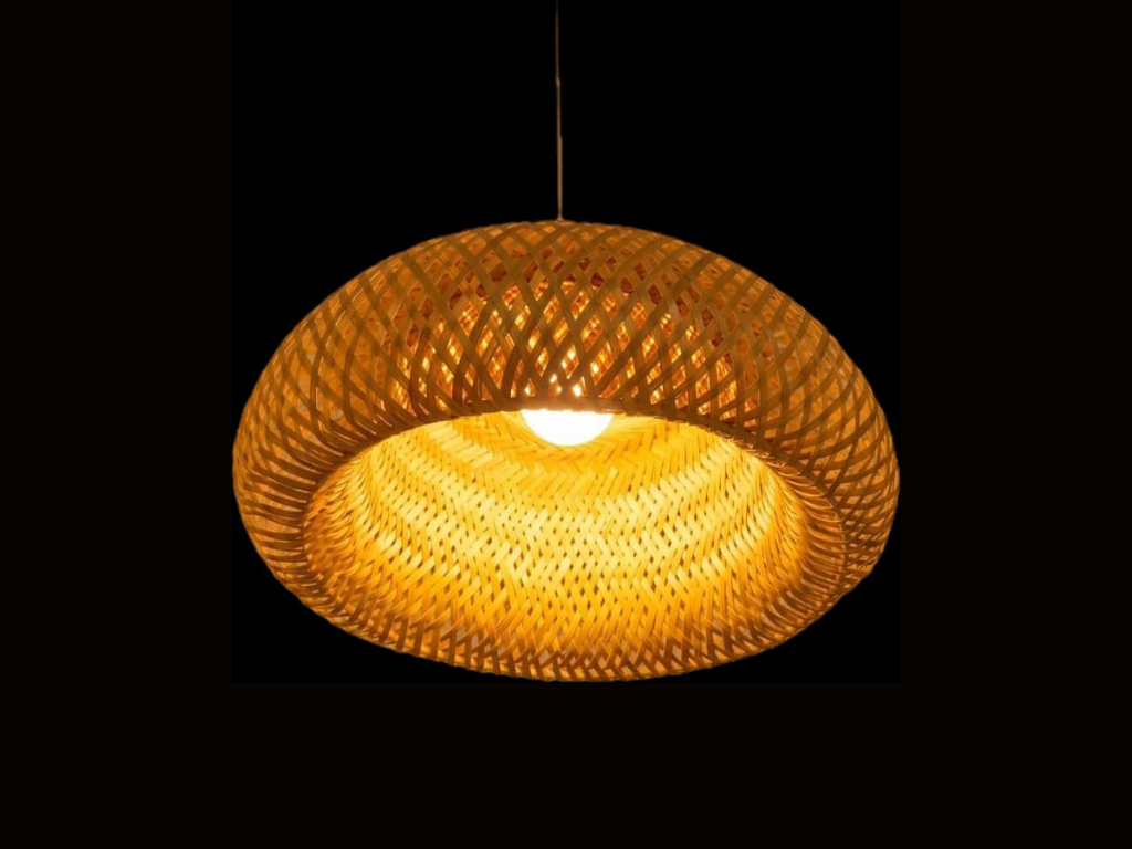 Bring warm, natural charm to any room with this woven rattan pendant light. Its airy pattern casts a soft glow, creating a cozy feel for dining areas, bedrooms, and relaxed living spaces. (4)