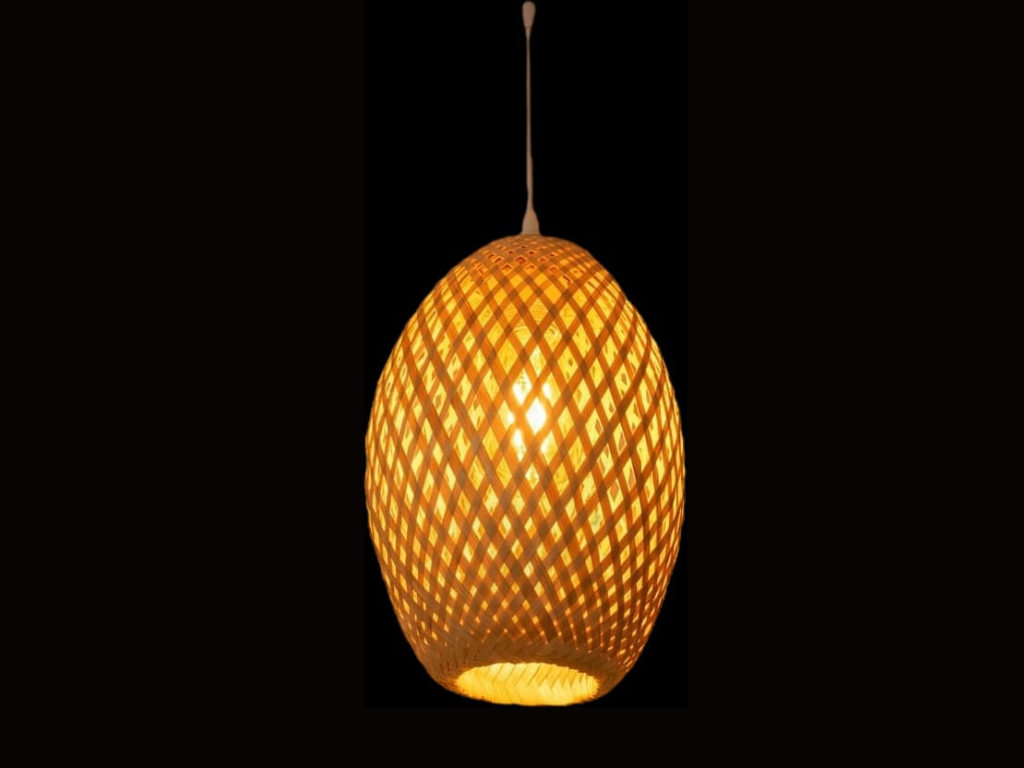 Bring warm, natural charm to any room with this woven rattan pendant light. Its airy pattern casts a soft glow, creating a cozy feel for dining areas, bedrooms, and relaxed living spaces. (5)