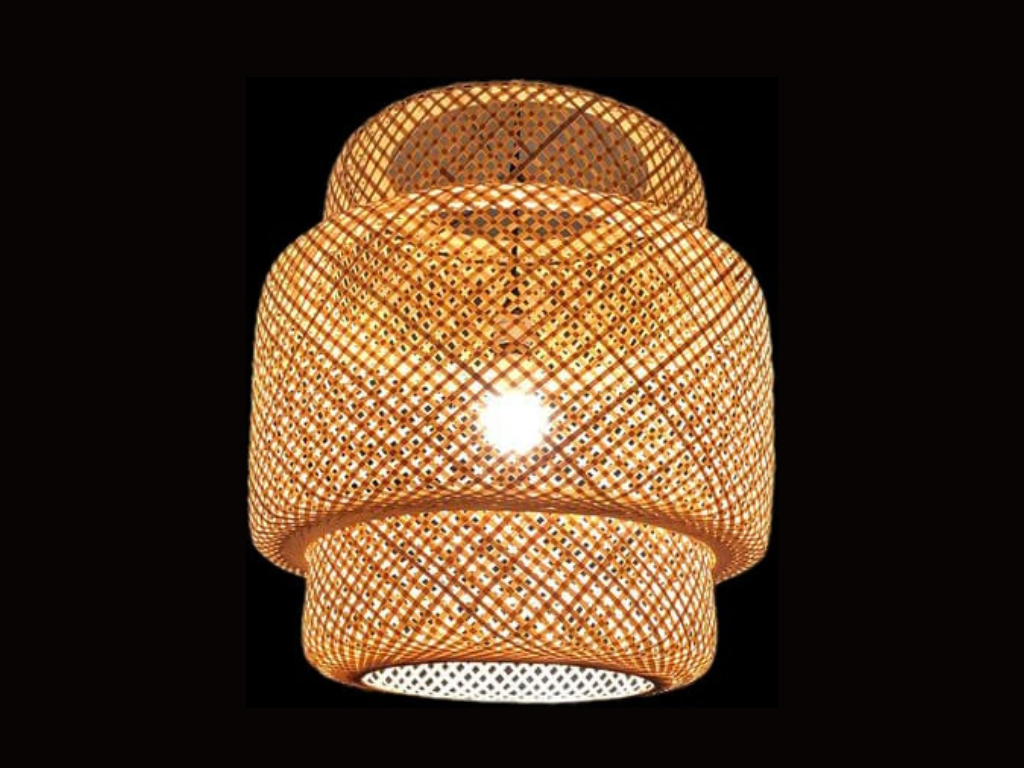 Bring warm, natural charm to any room with this woven rattan pendant light. Its airy pattern casts a soft glow, creating a cozy feel for dining areas, bedrooms, and relaxed living spaces.